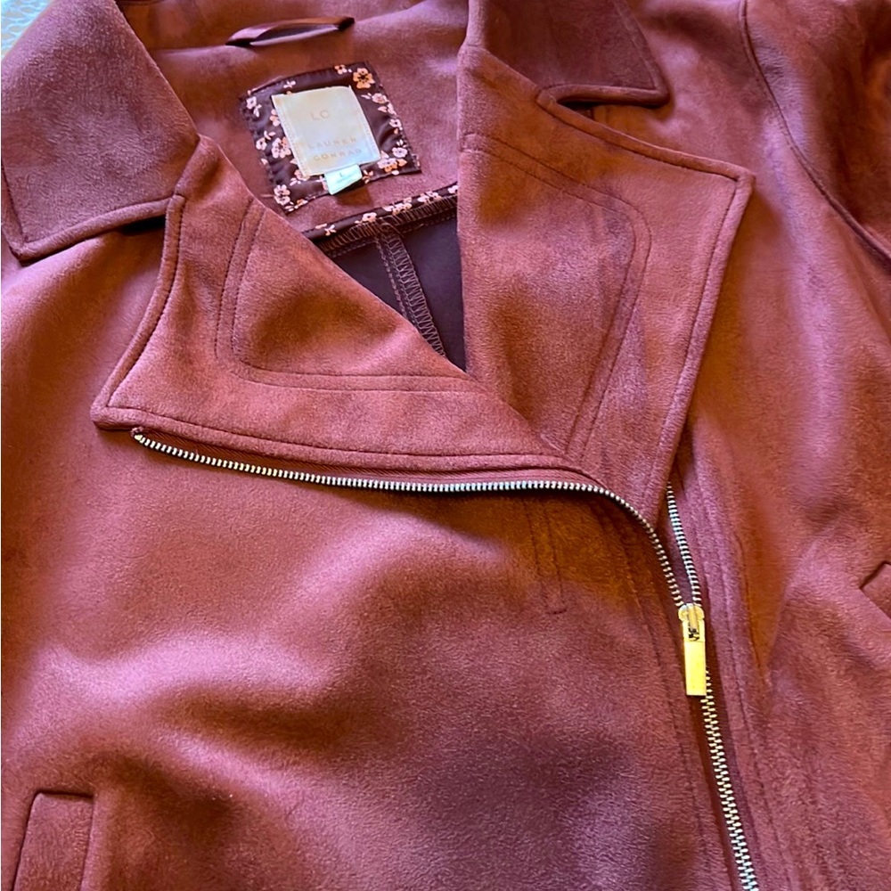 Lauren Conrad Burgundy Bomber Jacket